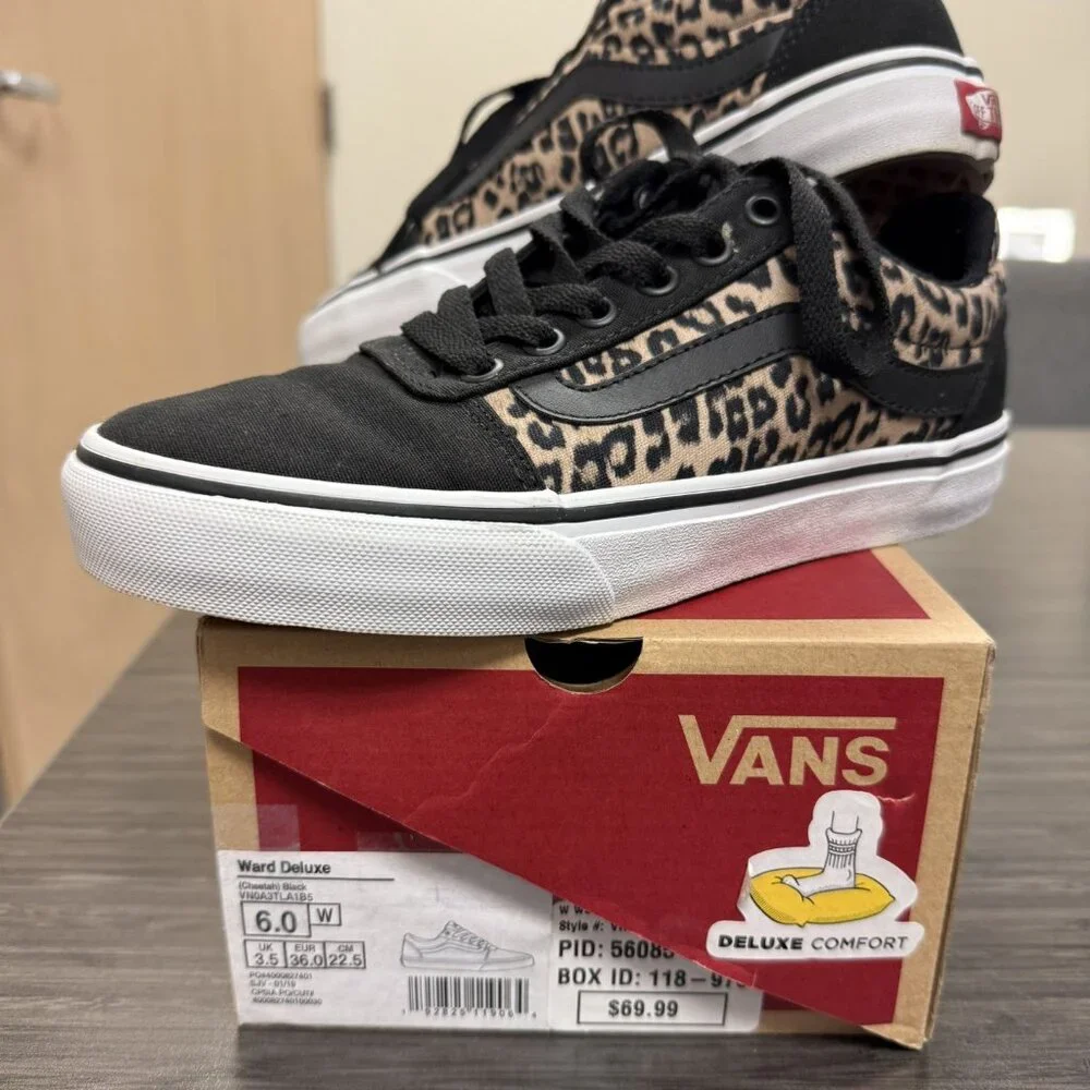 Vans Ward Deluxe Cheetah Black - Picture 5 of 9